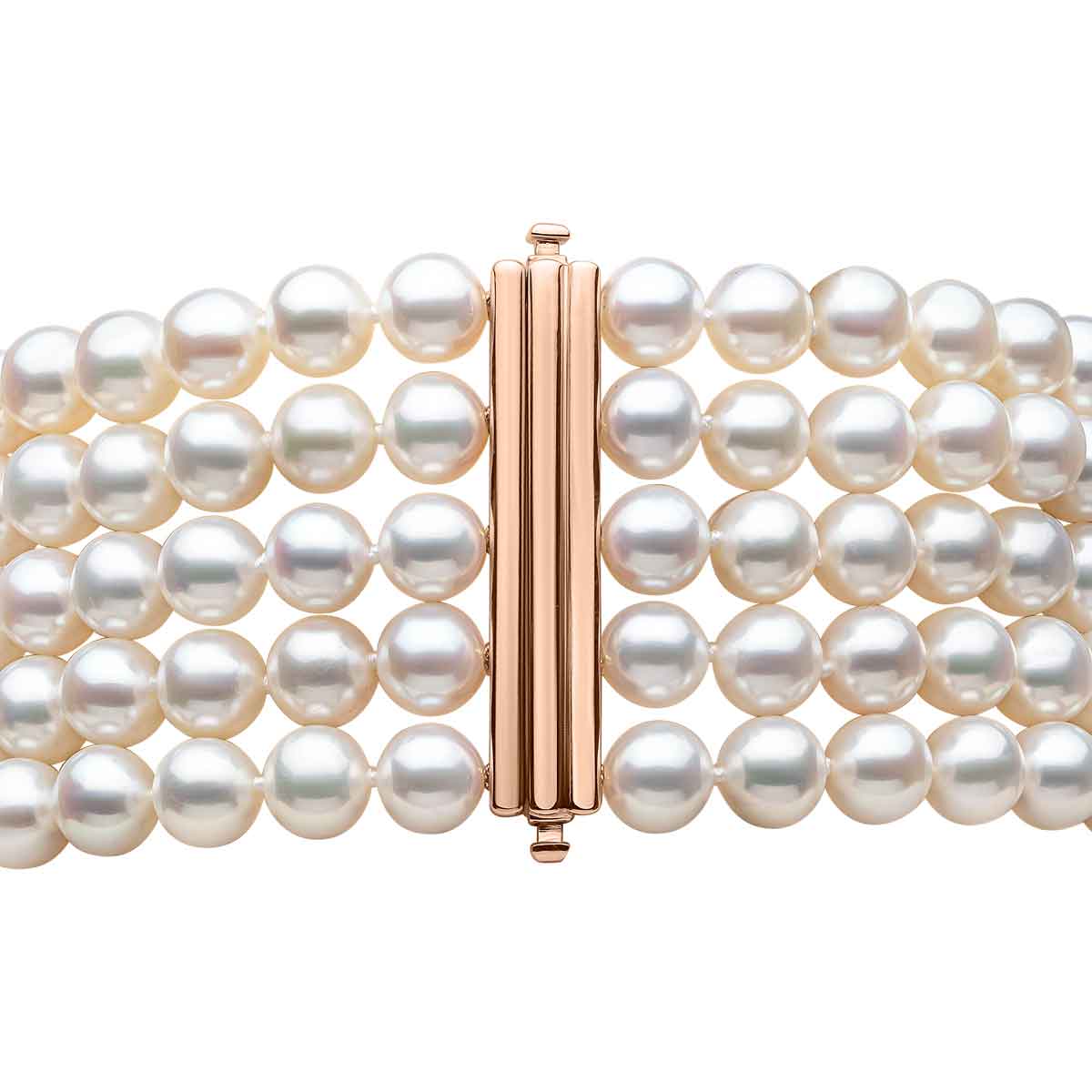 Rose Gold / White Freshwater