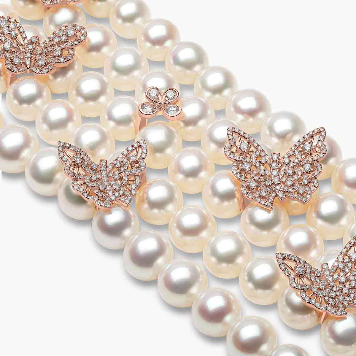 Rose Gold / White Freshwater