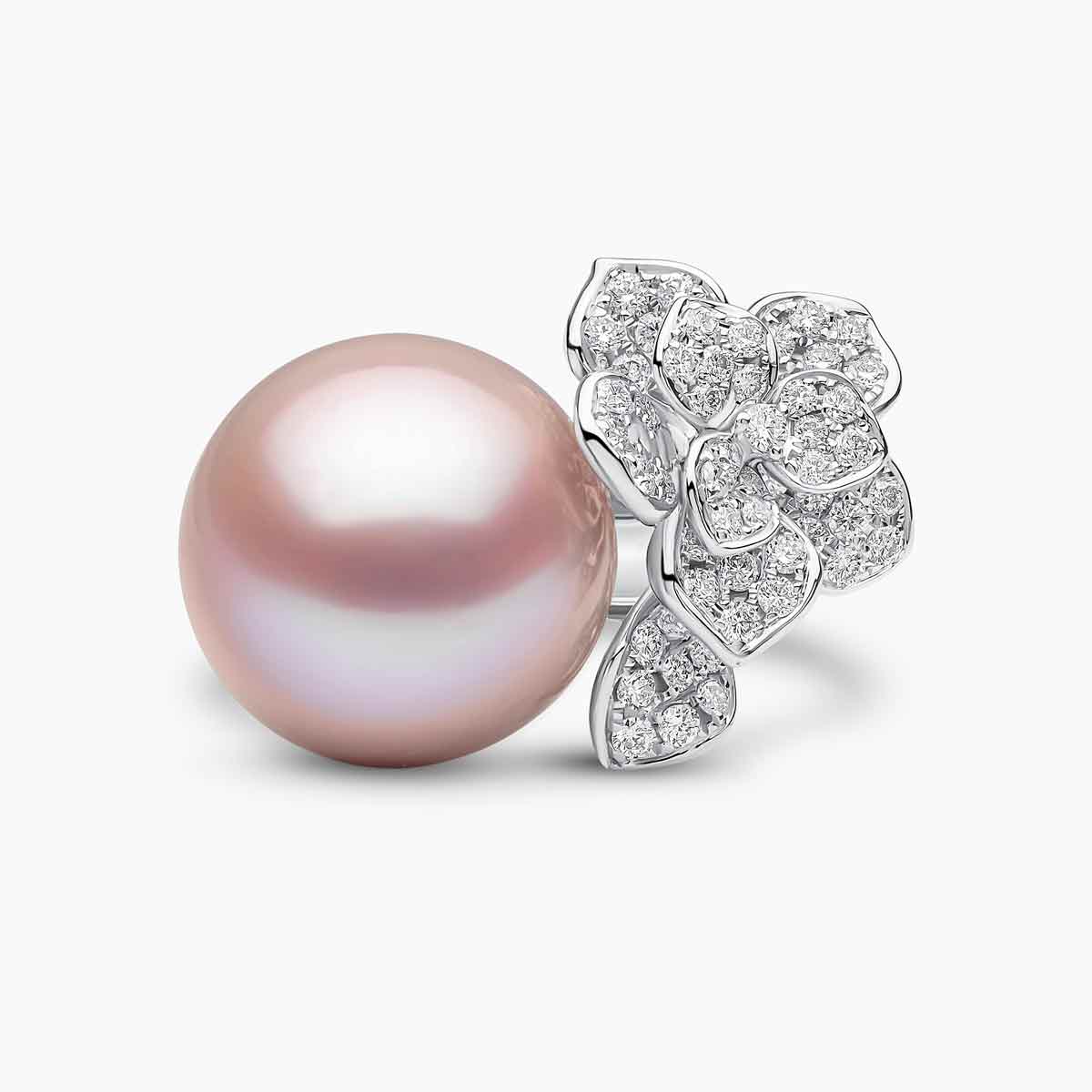 Pink Freshwater / White Gold