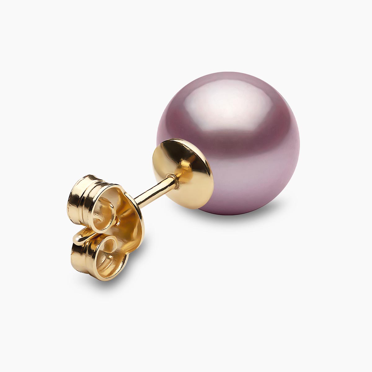 Yellow Gold / Pink Freshwater / 10mm