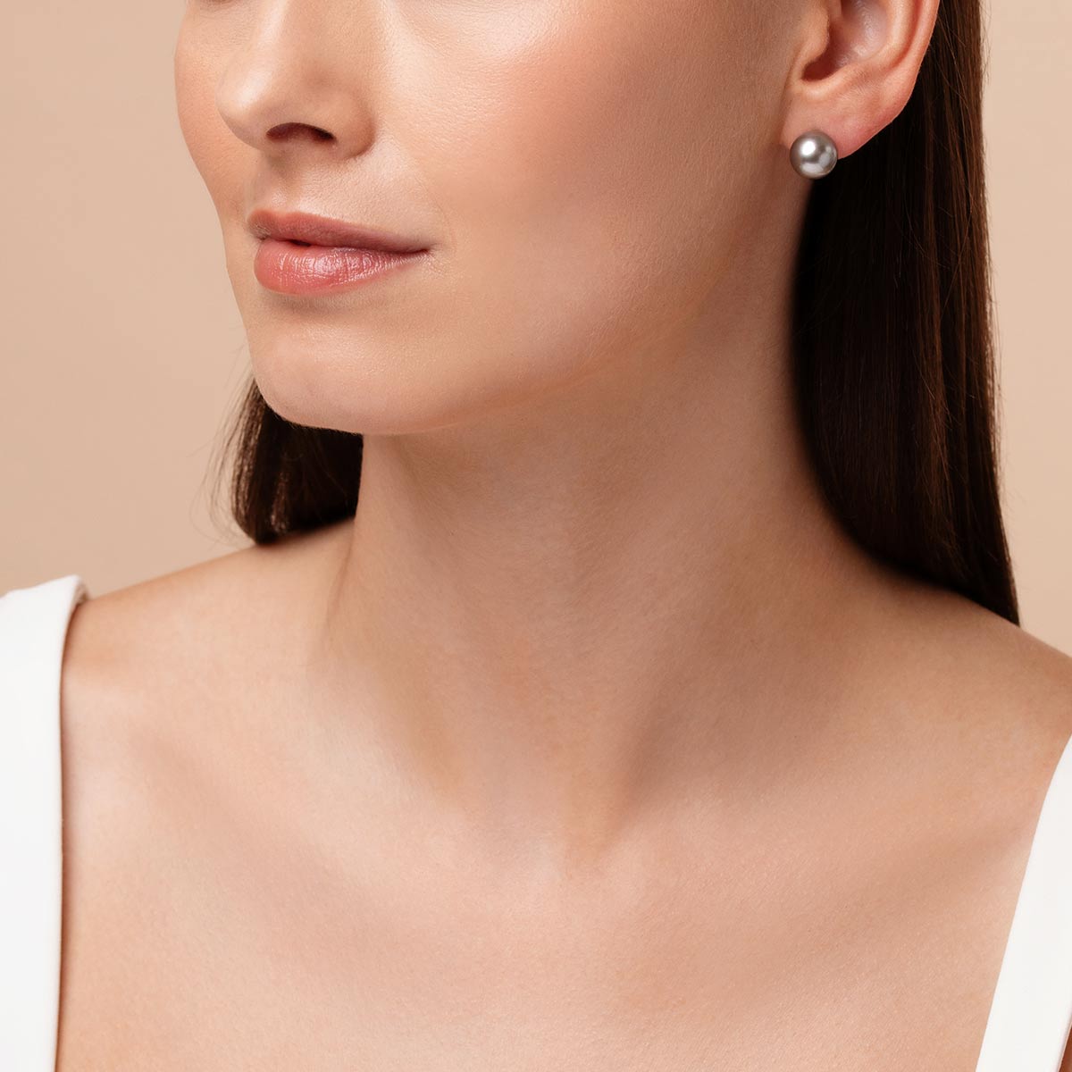 White Gold / Grey Tahitian / 10mm