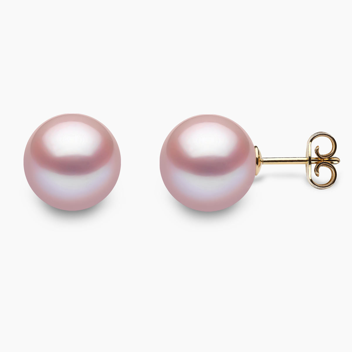 Yellow Gold / Pink Freshwater / 10mm