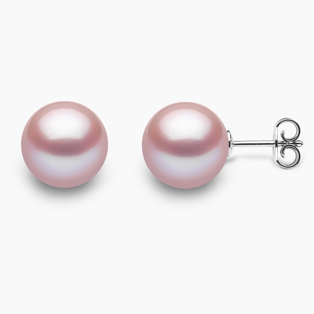 White Gold / Pink Freshwater / 10mm