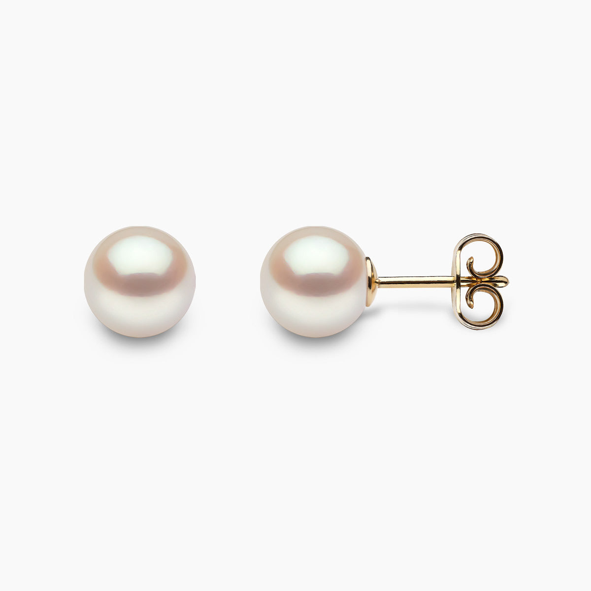 Yellow Gold / White Freshwater / 7mm