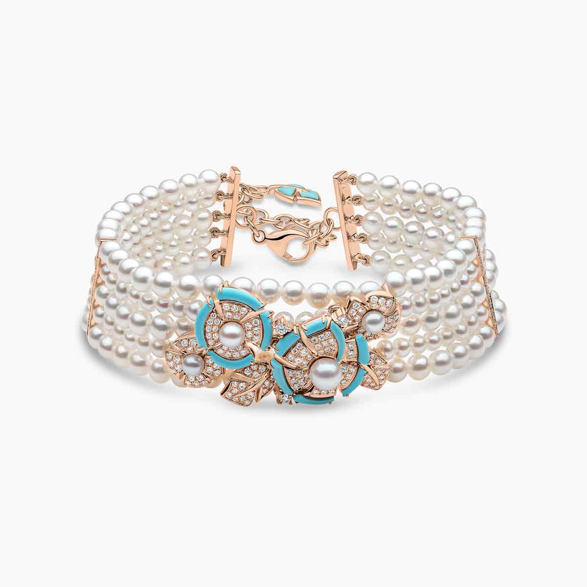 Rose Gold / White Freshwater