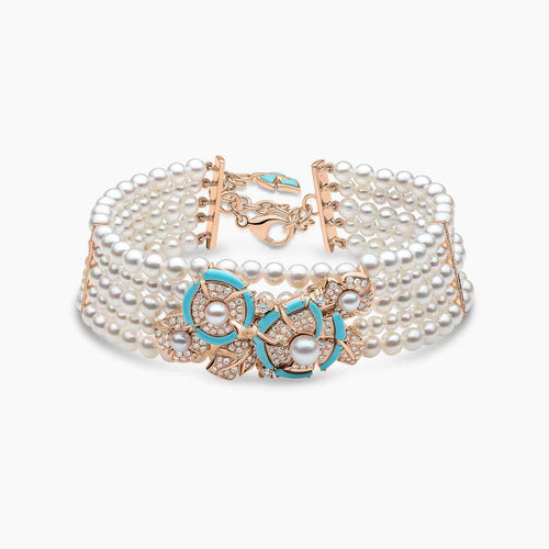 Rose Gold / White Freshwater