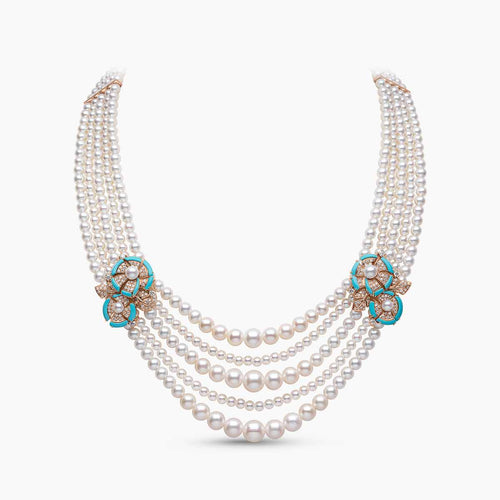 Rose Gold / White Freshwater