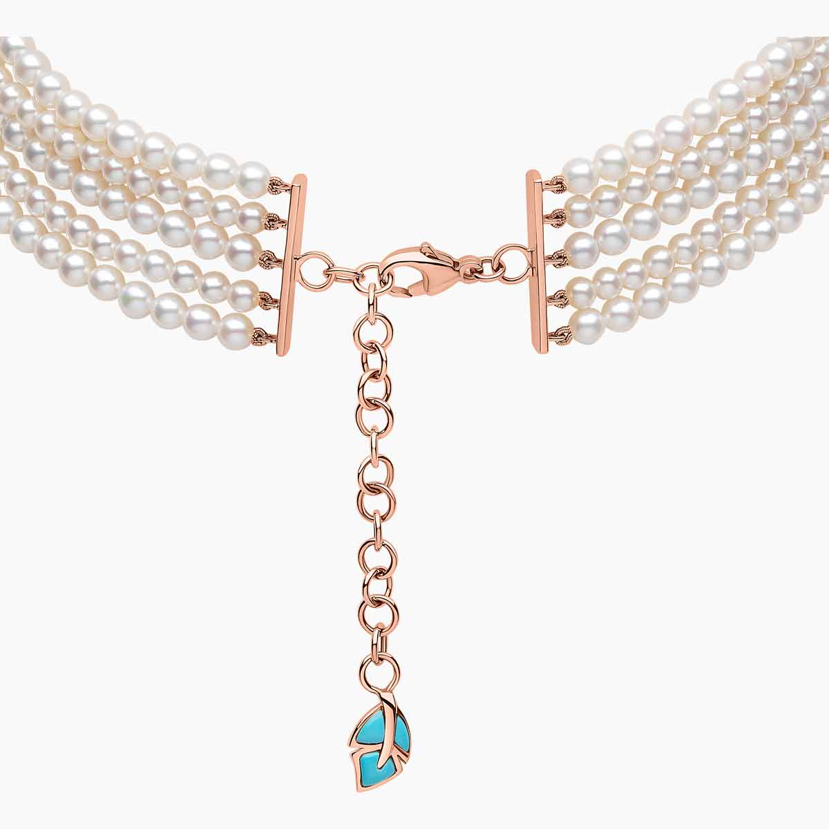 Rose Gold / White Freshwater