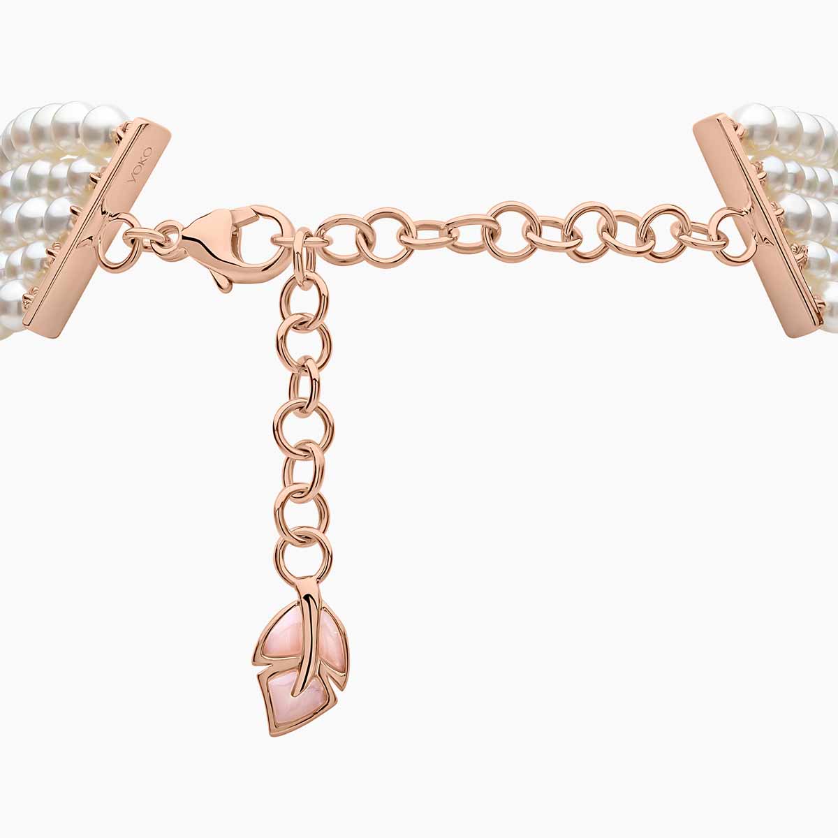 Rose Gold / White Freshwater