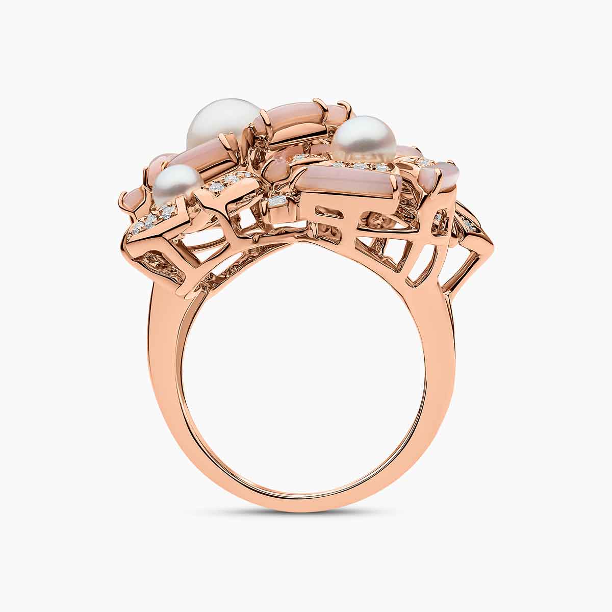Rose Gold / White Freshwater / N