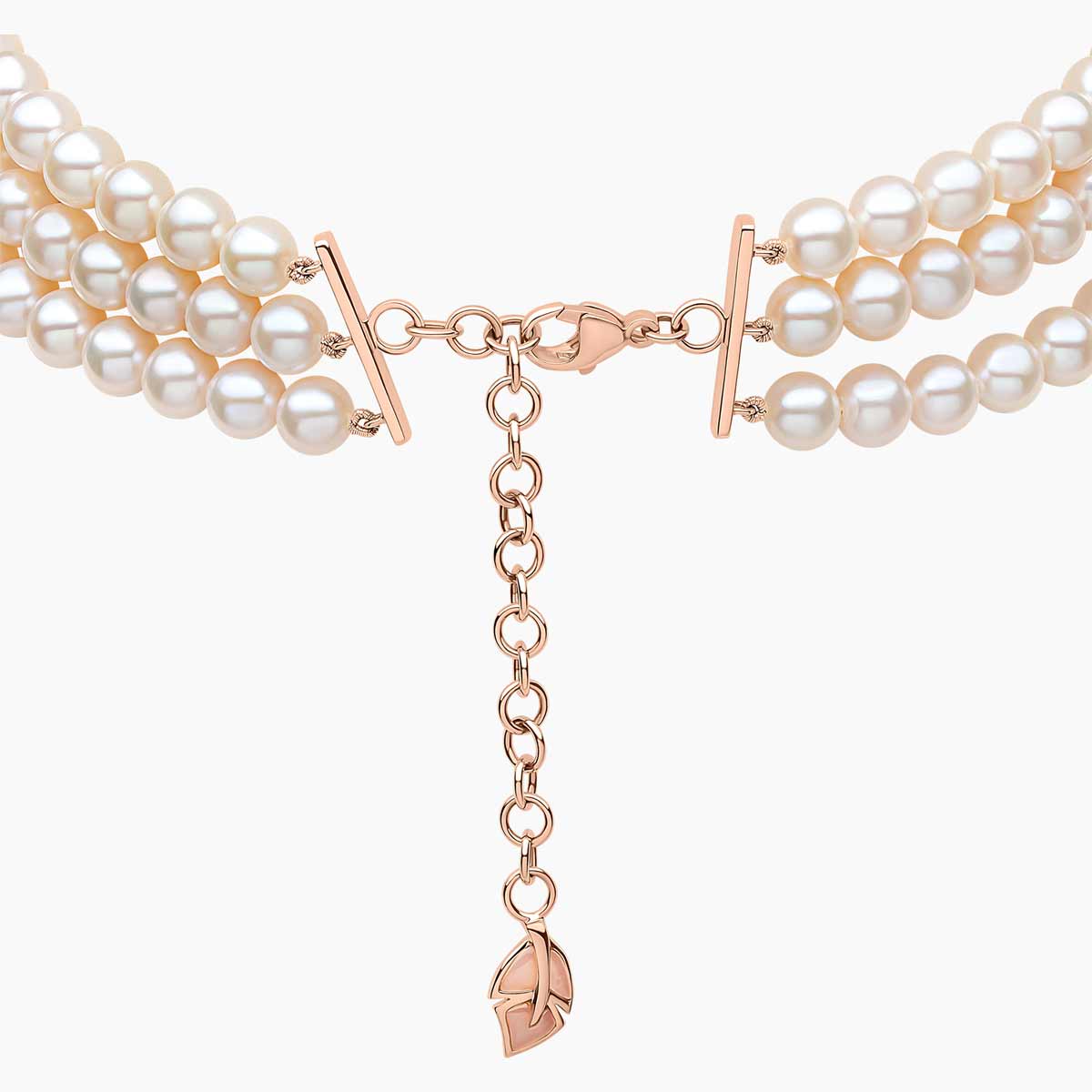 Rose Gold / White Freshwater