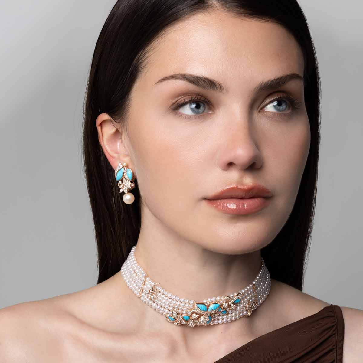 Rose Gold / White Freshwater