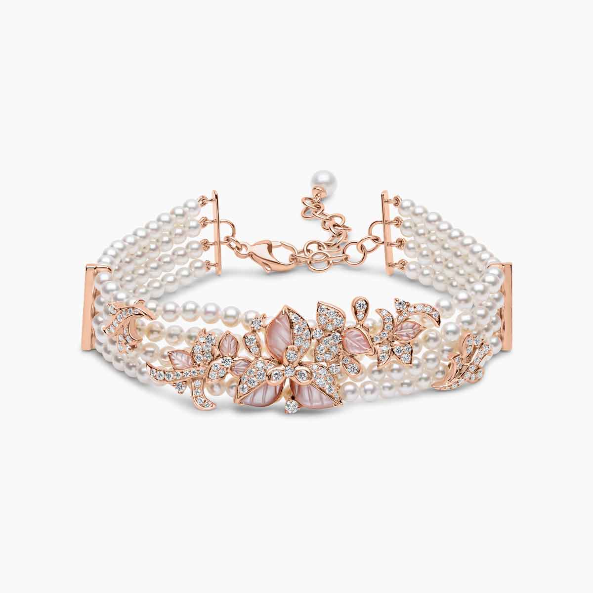 Rose Gold / White Freshwater