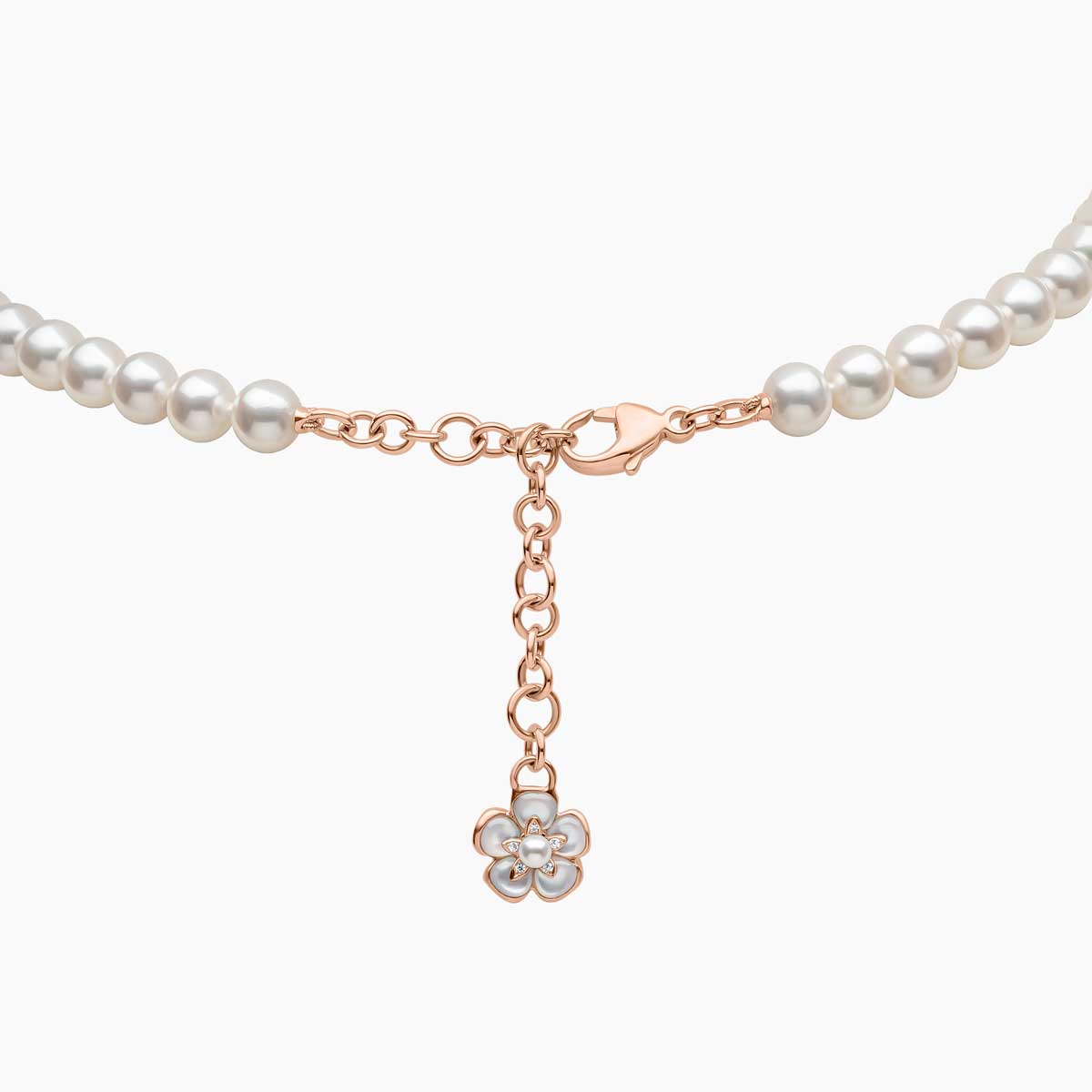 Rose Gold / White Freshwater