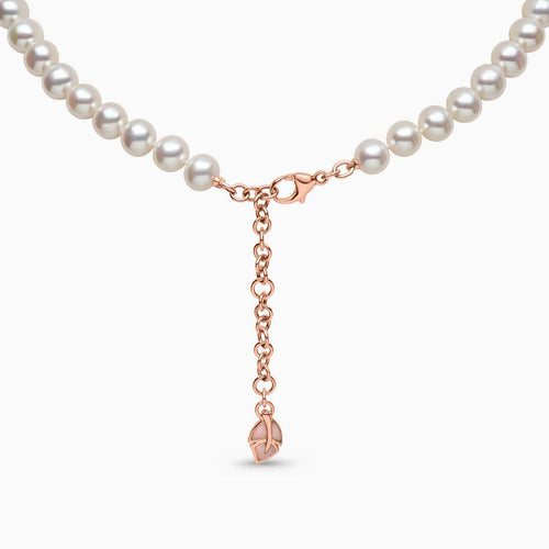 Rose Gold / White Freshwater