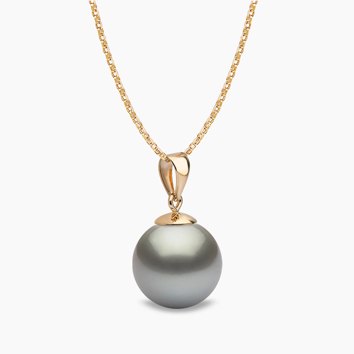 Yellow Gold / Grey Tahitian / 11mm