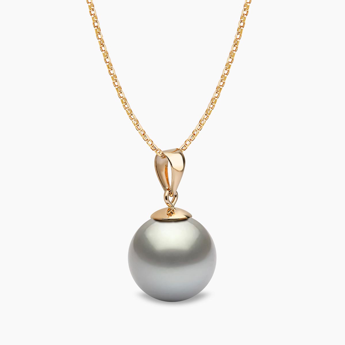 Yellow Gold / Grey Tahitian / 9mm