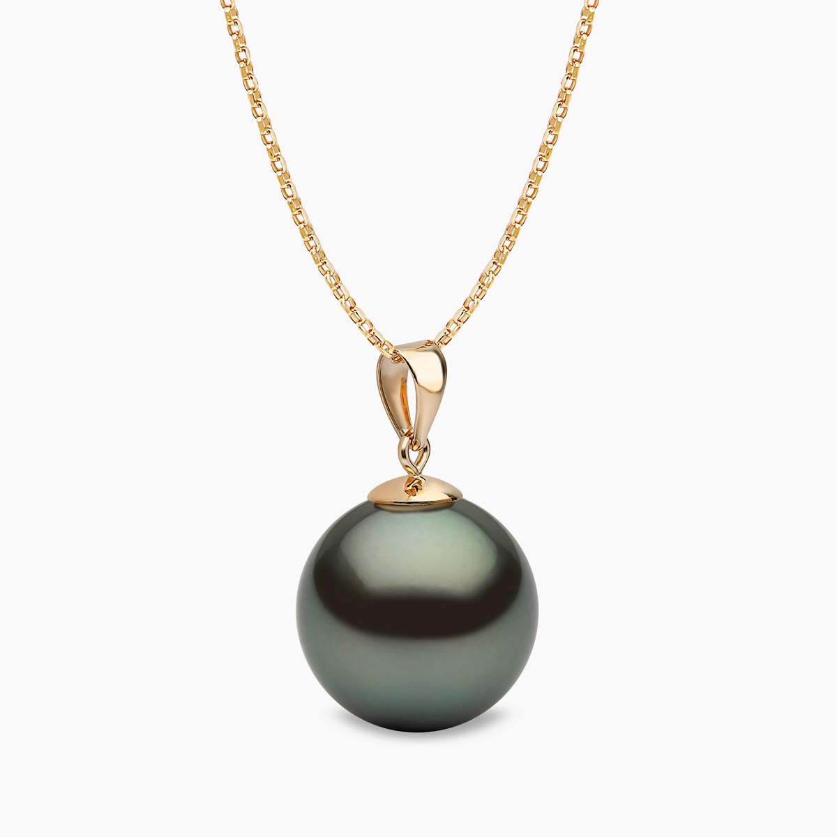 Yellow Gold / Black Tahitian / 11mm