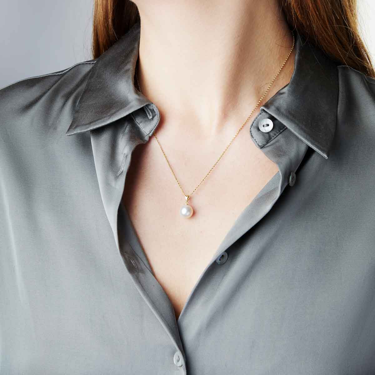 Yellow Gold / White Australian South Sea / 9mm