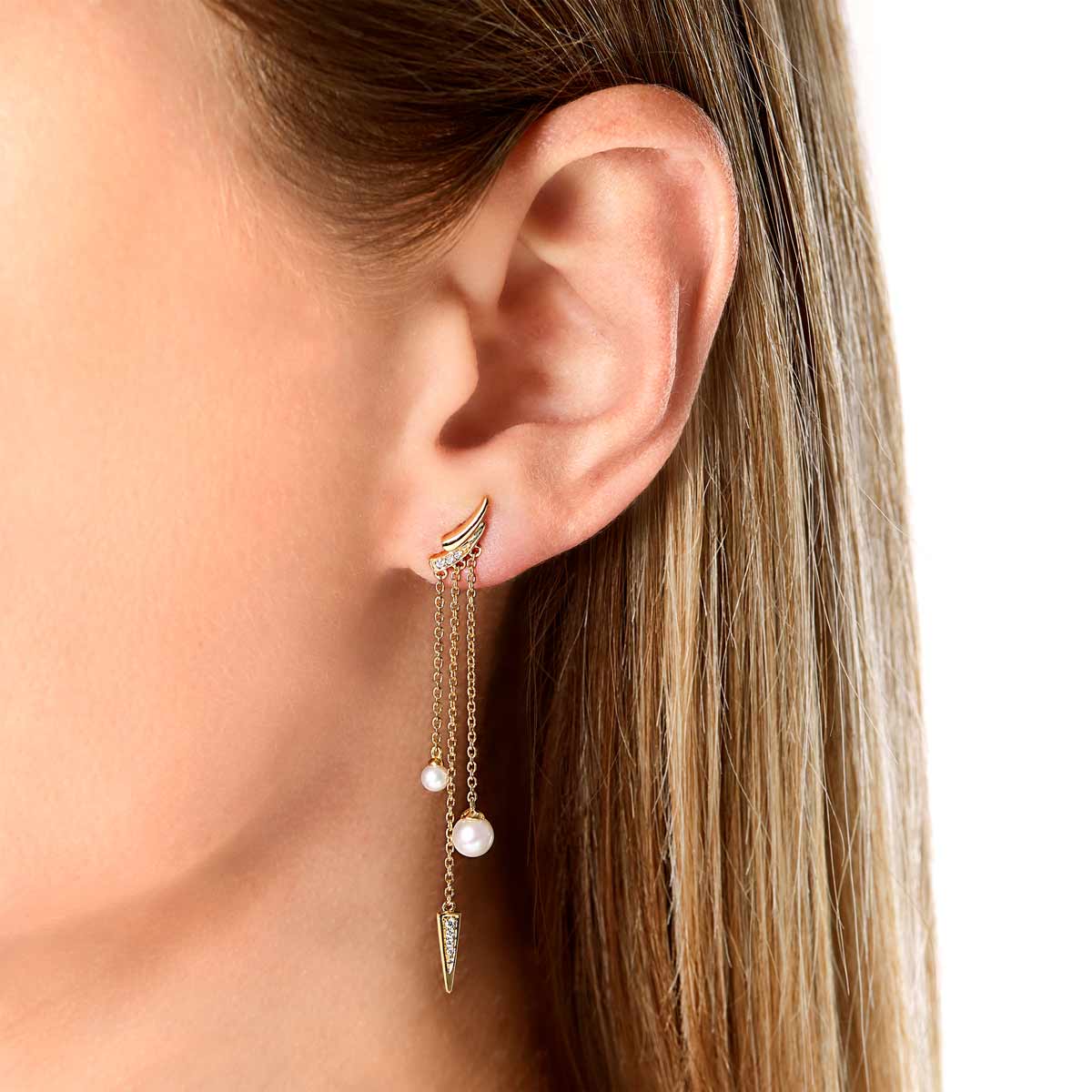 Yellow Gold / White Freshwater