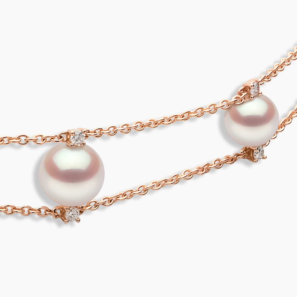 Rose Gold / White Freshwater