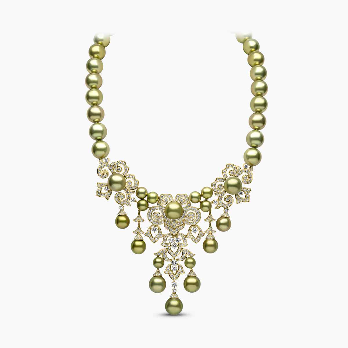 Yellow Gold / Pistachio Tahitian