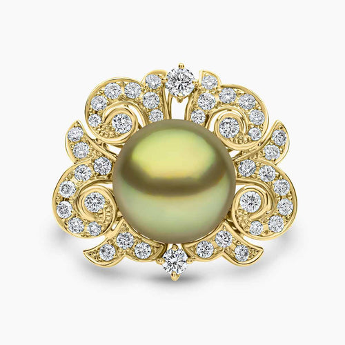 Yellow Gold / Pistachio Tahitian