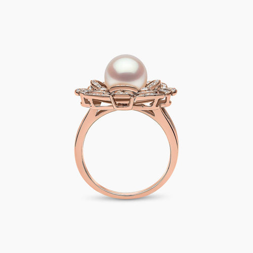 Rose Gold / White Japanese Akoya / N