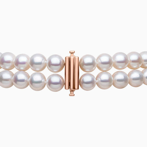 Rose Gold / White Freshwater