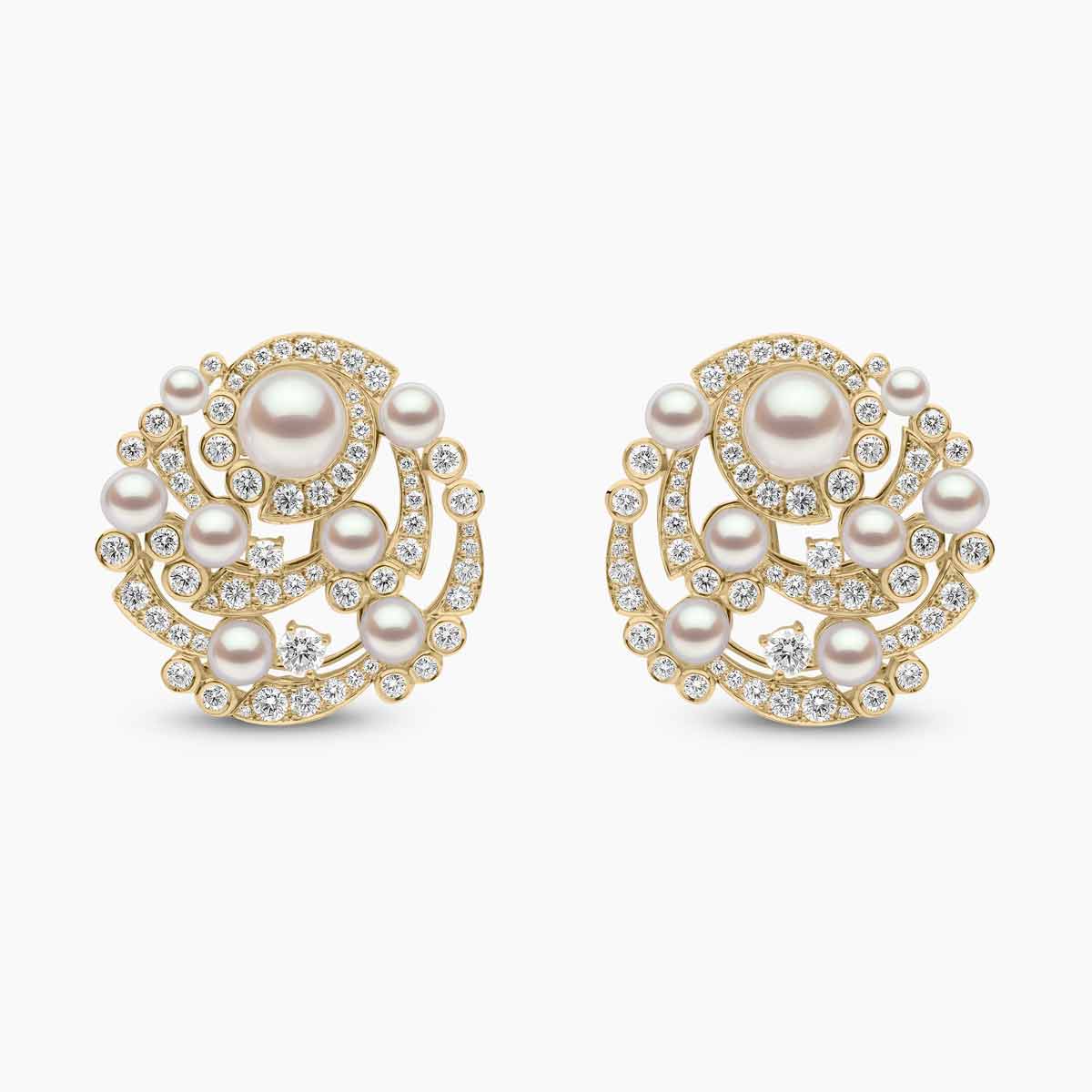Yellow Gold / White Japanese Akoya
