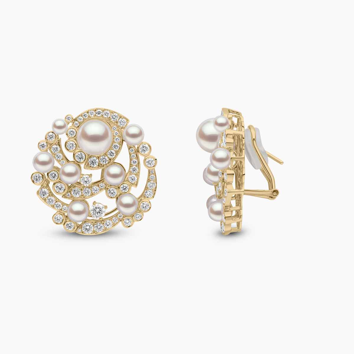 Yellow Gold / White Japanese Akoya