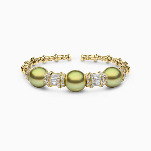 Yellow Gold / Pistachio Tahitian