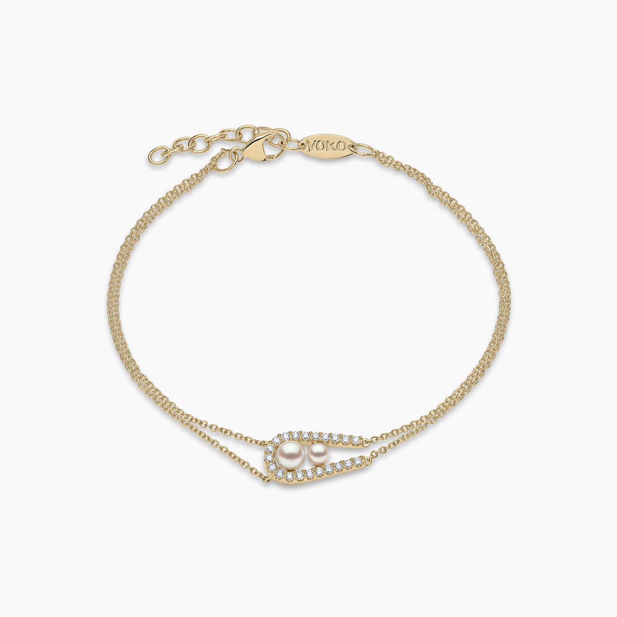 Yellow Gold / White Japanese Akoya