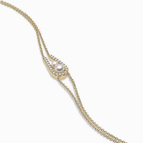 Yellow Gold / White Japanese Akoya