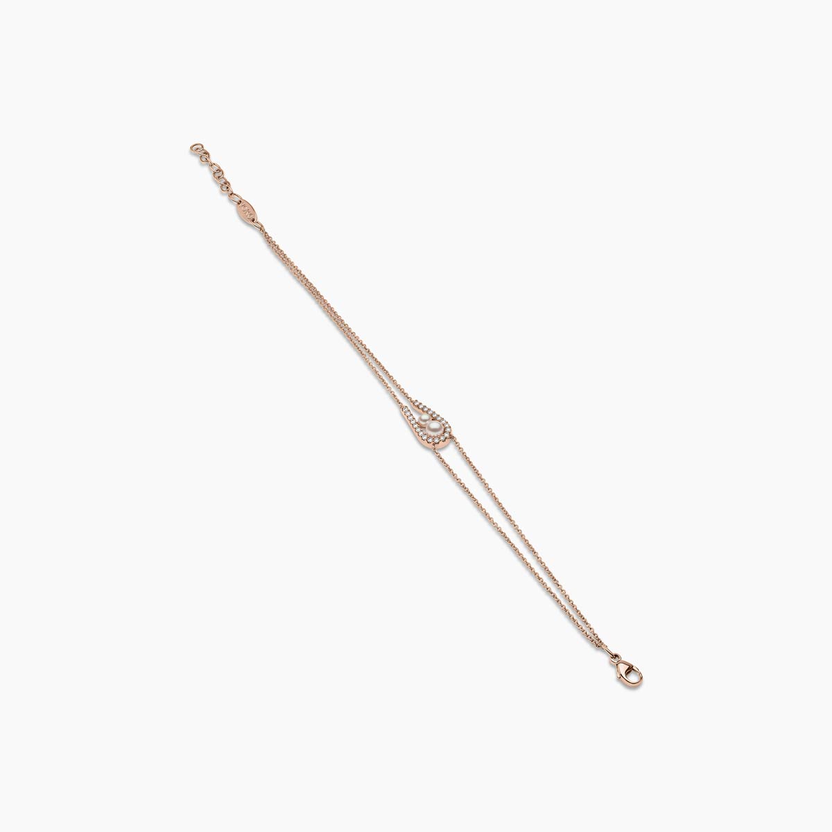 Rose Gold / White Japanese Akoya