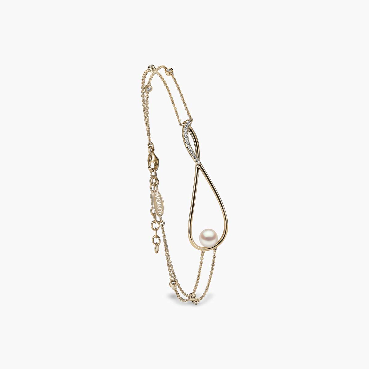 Yellow Gold / White Japanese Akoya