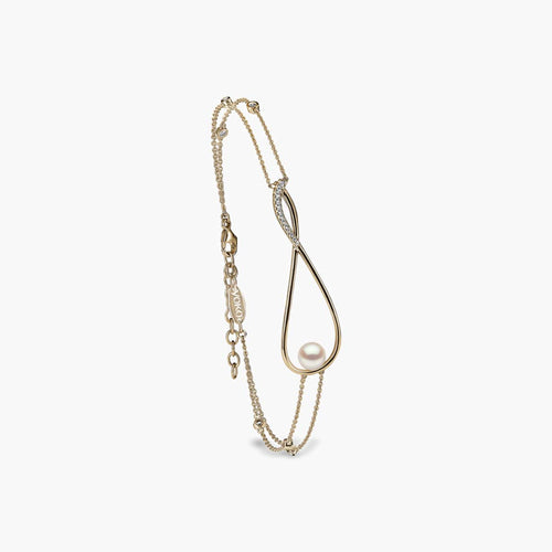 Yellow Gold / White Japanese Akoya
