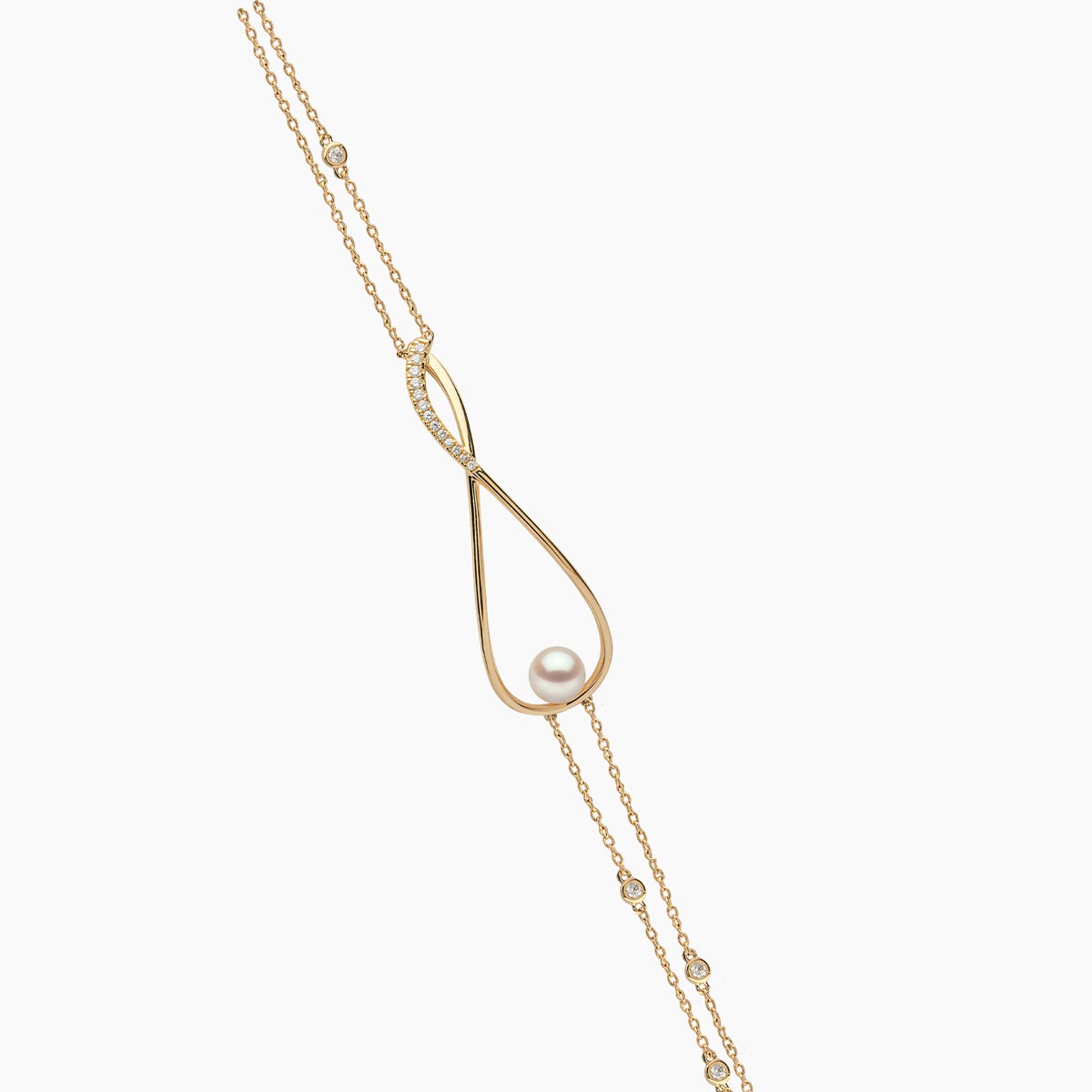 Yellow Gold / White Japanese Akoya