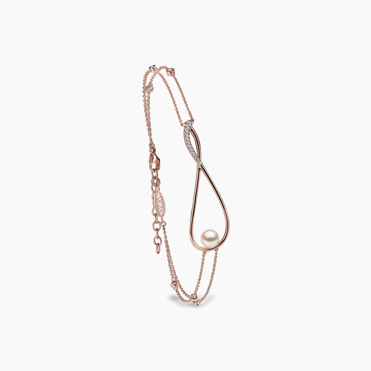 Rose Gold / White Japanese Akoya