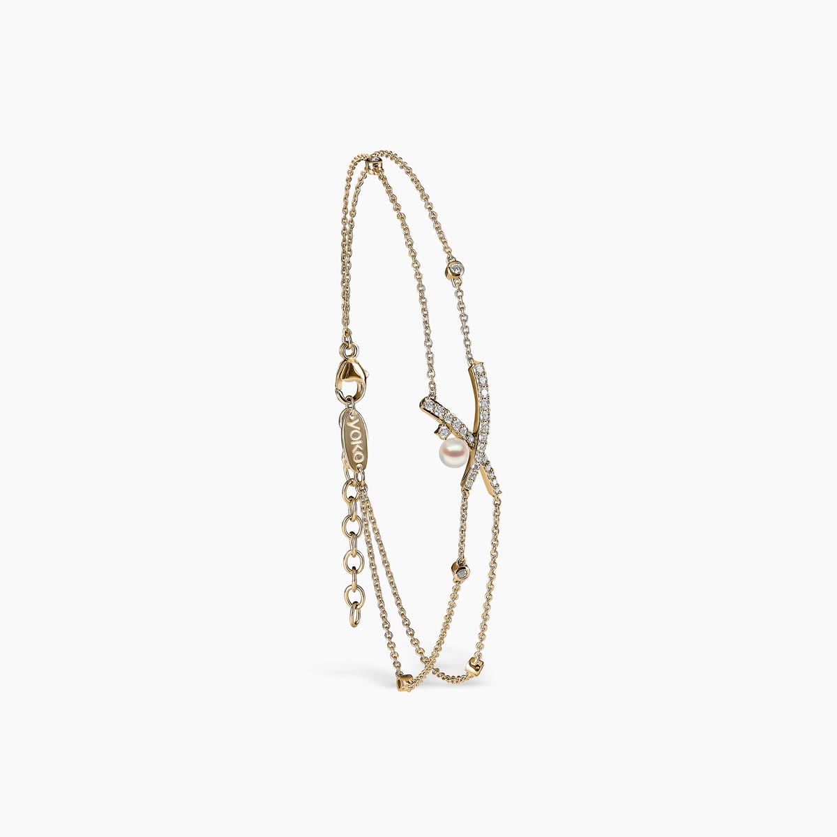 Yellow Gold / White Japanese Akoya
