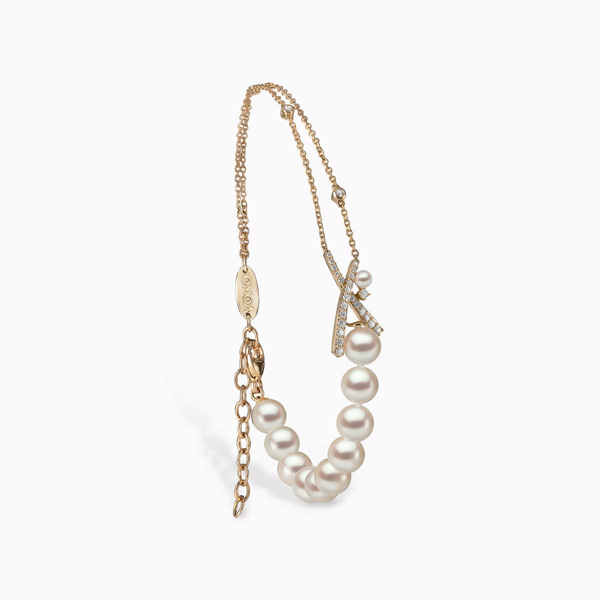 Yellow Gold / White Japanese Akoya