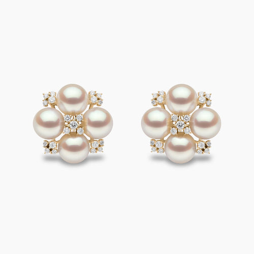 Yellow Gold / White Japanese Akoya