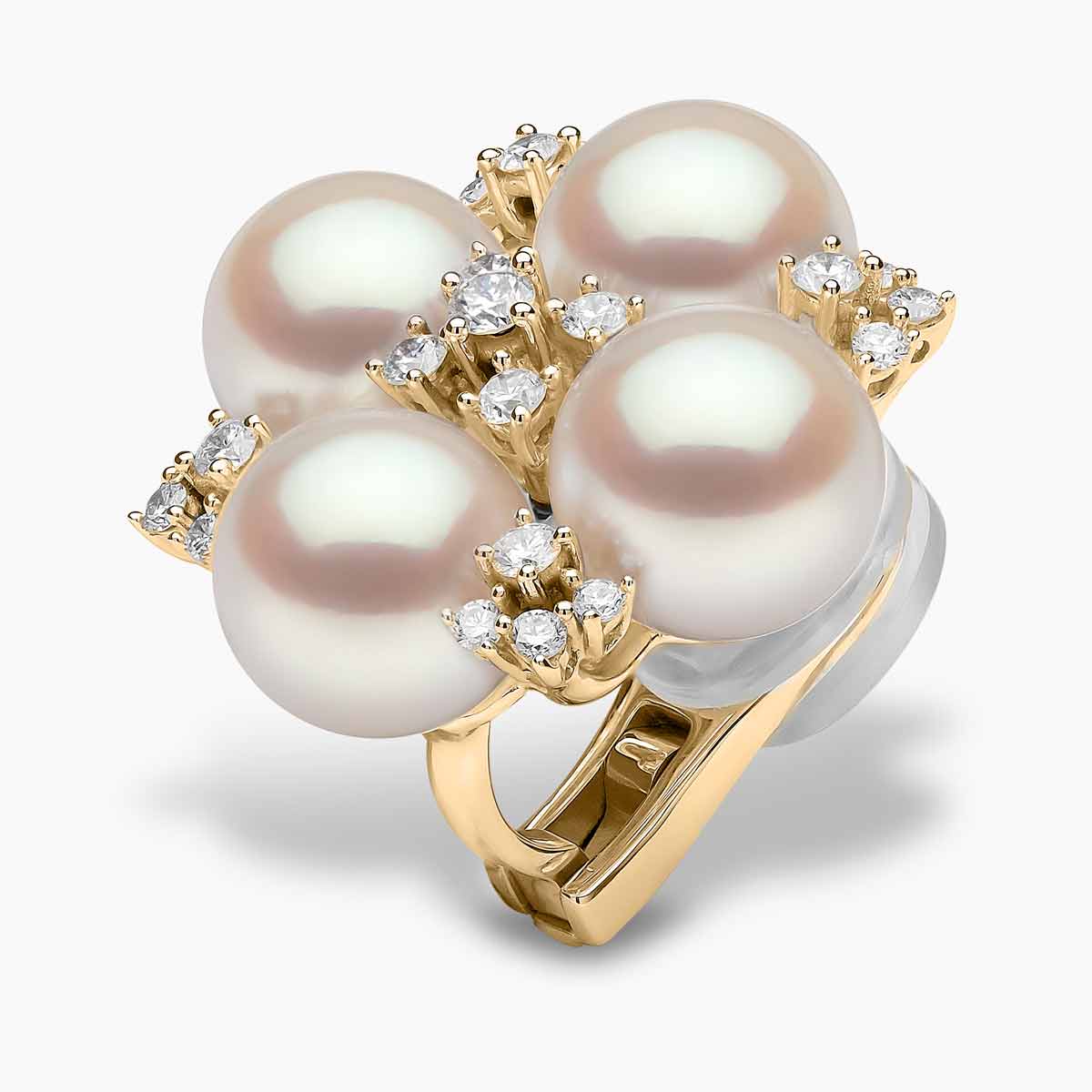 Yellow Gold / White Japanese Akoya