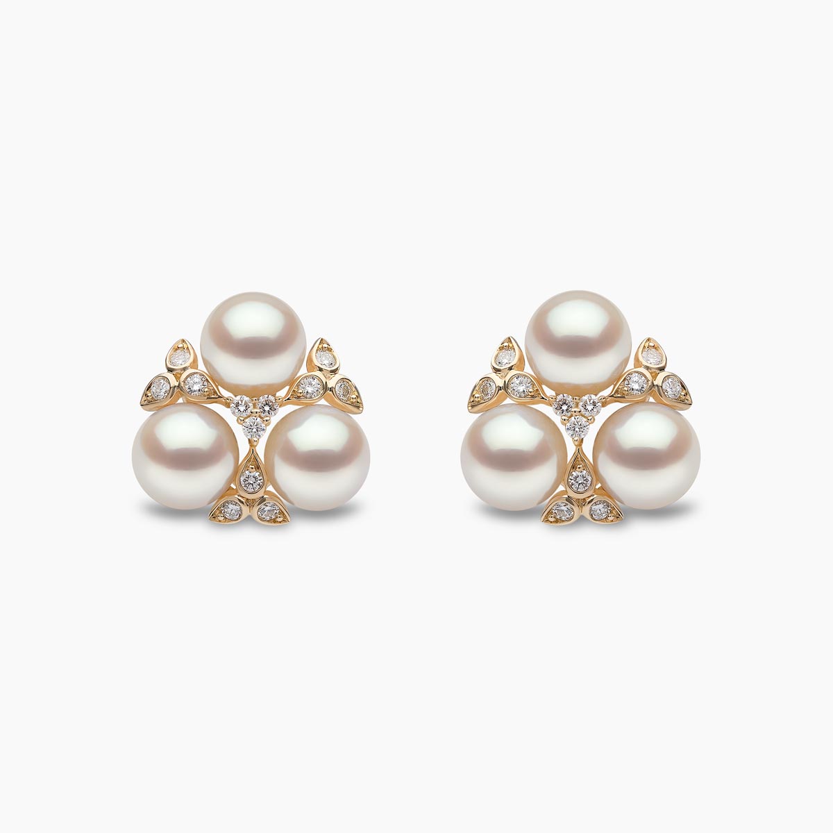 Yellow Gold / White Japanese Akoya