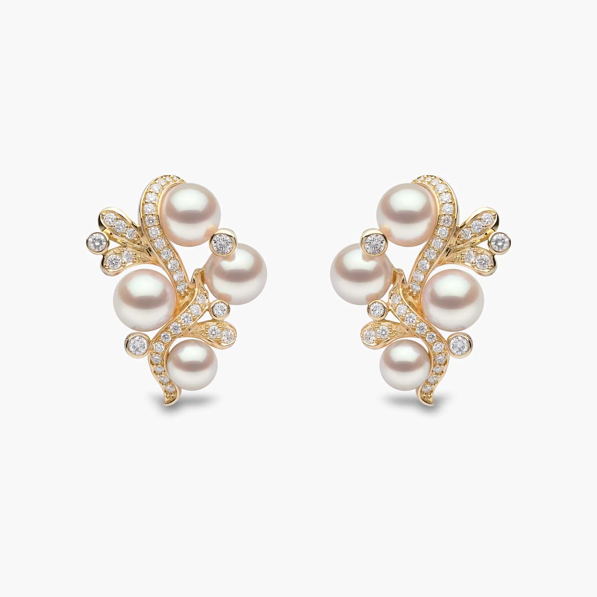 Yellow Gold / White Japanese Akoya