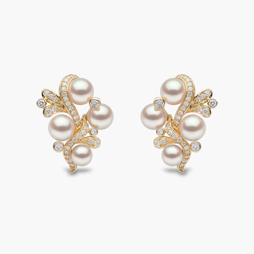 Yellow Gold / White Japanese Akoya