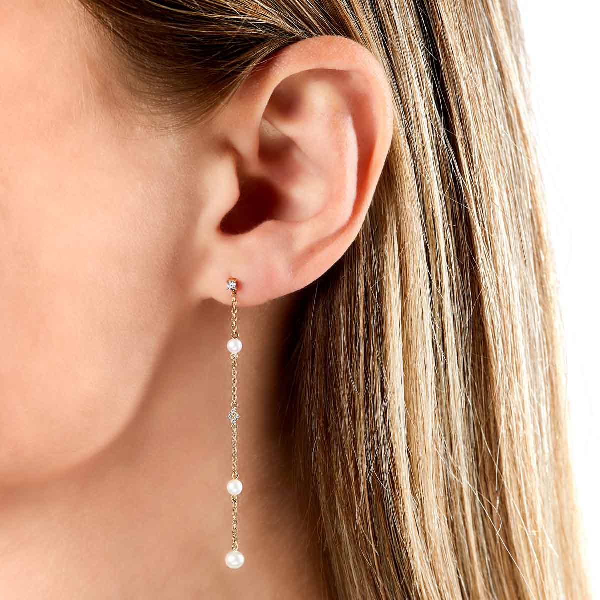 Yellow Gold / White Freshwater