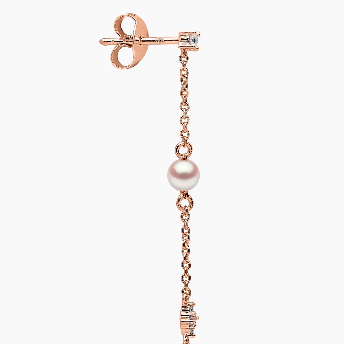 Rose Gold / White Freshwater