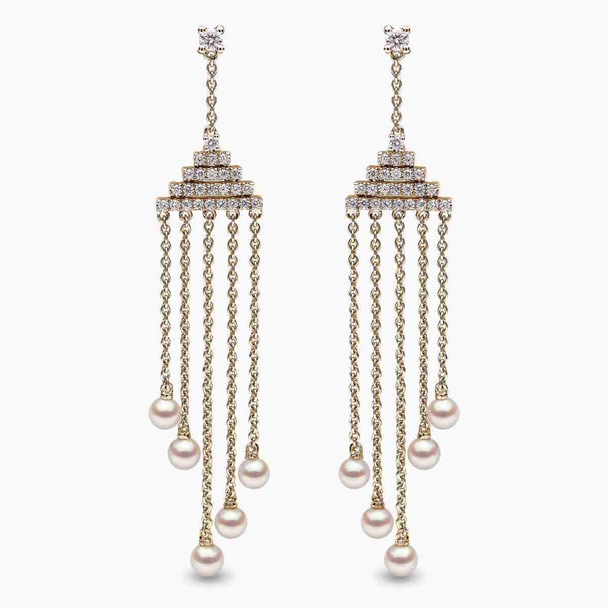 Yellow Gold / White Japanese Akoya 