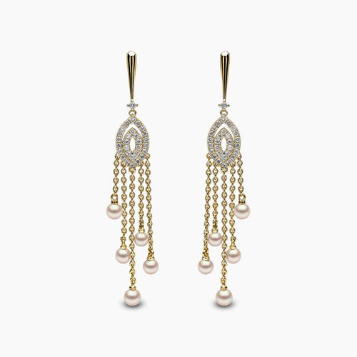 Yellow Gold / White Japanese Akoya